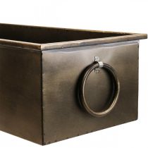 Artikel Blomsterkasse Metal Plantekasse Messing 59/53/47 cm Sæt med 3