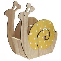 Plantekasse snegle træ cachepot træsnegl 19cm 2stk
