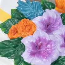 Artikel Blomstervase kvinde med hat og blomster plantepottedekoration til indendørs og udendørs brug 20 cm