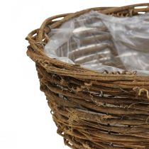 Plantekurv urtepotte rustikke vinstokke Ø20/25/28cm sæt med 3