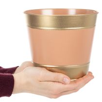 Artikel Metal urtepotte/blomsterpotte, Ø17 cm H14,5 cm, 4 stk.