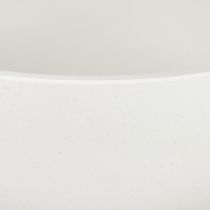 Artikel Blomsterpotte plast rund skål hvid Ø25cm H12cm