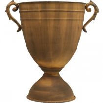 Artikel Plantekrukke rust look kop vase metal Ø22,5cm H32,5cm