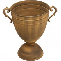 Artikel Plantekrukke rust look kop vase metal Ø22,5cm H32,5cm