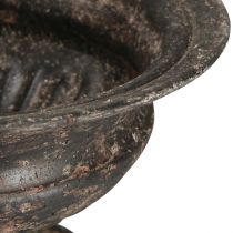 Artikel Plantekop Kalk Antik Look Sort Brun Ø20cm H15cm