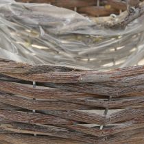 Artikel Trærattan planteringe, naturgrå, Ø40/45 cm, sæt med 2.