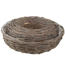 Artikel Trærattan planteringe, naturgrå, Ø40/45 cm, sæt med 2.