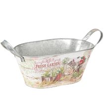 Artikel Metal plantekasse oval Fresh Garden 34,5x14x15,5cm