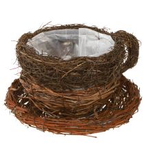 Artikel Planteskål kop halmstokke naturbrun Ø20cm 2stk