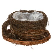 Artikel Planteskål kop strå vinstokke naturbrun Ø20cm