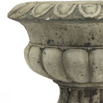 Artikel Planteskål lille plantepotte trofæ antik beton Ø15cm H13cm