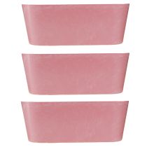Artikel Plantebåd planteskål oval pink 27×11×10cm 3stk