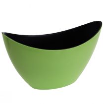 Artikel Plantebåd grøn dekorativ skål oval 20cmx9cmx12cm