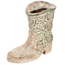 Artikel Blomsterpotte cowboy støvle plantesko vintage blomstermønster 24cm