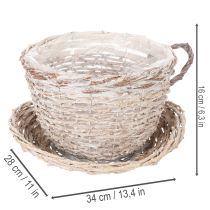 Artikel Kurvkop med underkop dekoration stor borddekoration 34cm