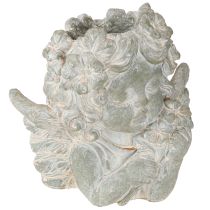 Artikel Plantepotte engel støbt stenfigur gravdekoration 19,5×12×19,5 cm