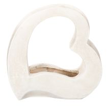 Artikel Hjerteformet dekoration til plantning og blomsterarrangementer, åbent design, moderne hjerteform, 19 cm