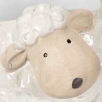 Artikel Fåreformet keramisk plantekasse, dekorativ planteskål til have og hjem, 2 stk.