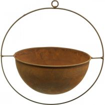 Dekorativ skål metal dekorering patina hængende dekoration Ø27cm