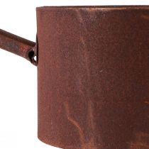 Artikel Plantekrukke metal planter rust pande dekoration Ø20cm H11cm