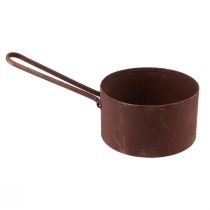 Artikel Plantekrukke metal planter rust pande dekoration Ø20cm H11cm