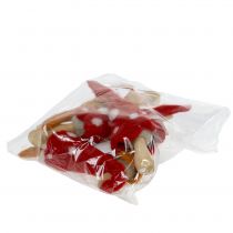 Artikel Dekorative filt-svampe røde, orange 6 stk.