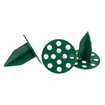 Artikel OASIS® plast Pini Ekstra lysestage grøn Ø4,7cm 50 stk