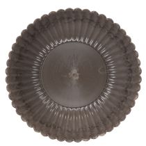 Artikel Rund, rillet skål, dekorativ beholder til blomsterarrangementer, 20 cm, 2 stk.