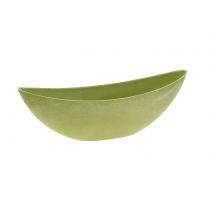 Dekorativ skål planteskål grøn 34cm x 11cm H11cm