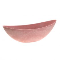 Dekorativ skål planteskål lyserød 39 cm x 12 cm H13cm