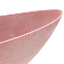 Dekorativ skål planteskål lyserød 55 cm x 14,5 cm H17cm