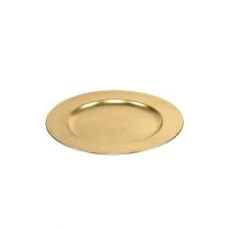Artikel Plastiktallerken guld Ø17cm 10 stk.