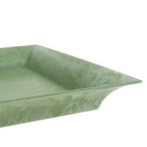 Plastplade grøn firkant 26cm x 26cm
