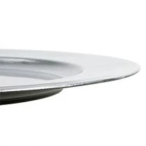 Artikel Plastplader sølv Ø17cm 10p