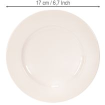Artikel Runde, enkle tallerkener til dekoration og små arrangementer, 17 cm, 6 stk.