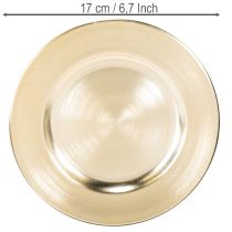 Artikel Små runde blanke dekorative tallerkener, 17 cm, 6 stk.