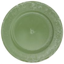 Grøn ladeplade Ø25cm