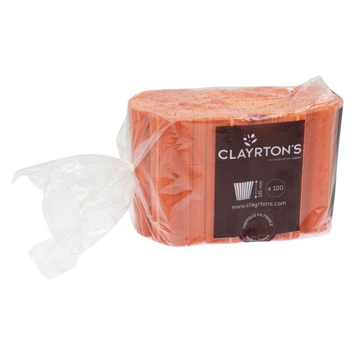 Artikel Plisserede manchetter til urtepotter orange 14,5cm 100 stk