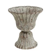 Kop grå antik look Ø12cm H13,5cm