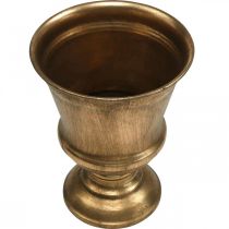 Artikel Pokalvase guldlook bæger antik dekoration metal Ø14cm H18,5cm