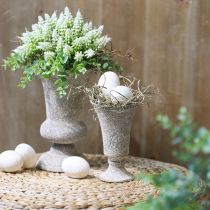 Artikel Kopvase metal antik dekorativ vase rustik Ø16,5 H24cm