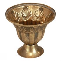 Kop vase dekoration kop metal guld antik look Ø13cm H11,5cm
