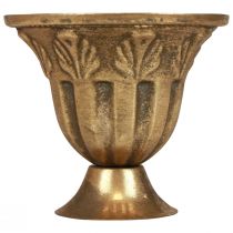 Kop vase dekoration kop metal guld antik look Ø13cm H11,5cm