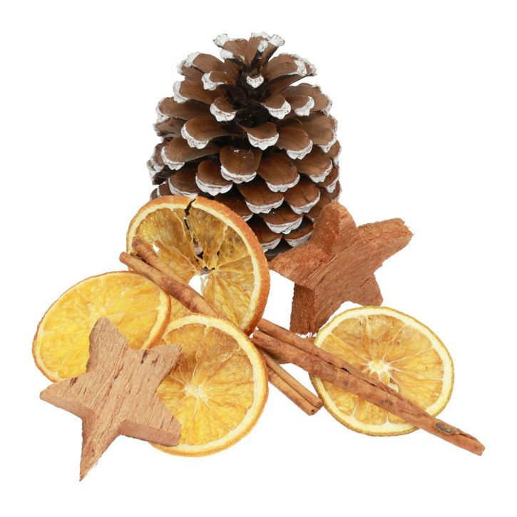 Potpourri juleappelsinskiver kogler kaneltræ 150g
