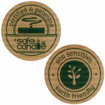 Artikel PURE Nature søjlelys, bæredygtigt naturlys lavet af stearin og rapsvoks 90/70 mm