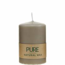 Artikel Ren søjlelys brun 90/60 naturlig vokslys bæredygtig stearin rapslys dekoration