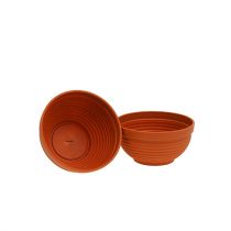 Artikel R-skål plast terracotta Ø13cm, 10 stk