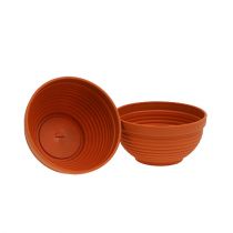 Artikel R skål plast terracotta Ø17cm, 10 stk