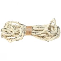 Artikel RÅ snor fåreuld og jute uld snor filt hvid grå 10m