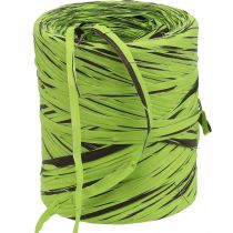 Artikel Raffia bånd grønt, brunt, poly raffia 200m